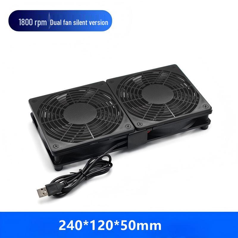 USB 5V Silent 12CM Axial Cooling Fan for Chassis, Router, Notebook
