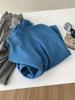 Women's Autumn Winter Warm Ribbed Knit Sweater - Half-High Neck, Rolled Hem, Loose Fit, High-End Feel