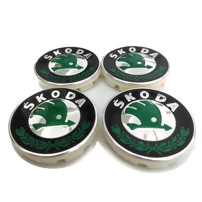 4pcs 55mm IZD501151A Car Original Wheel Center Cover Hub Cap Emblem Sticker For Octavia Superb 2 MK2 Fabia Yeti A5 Accessories