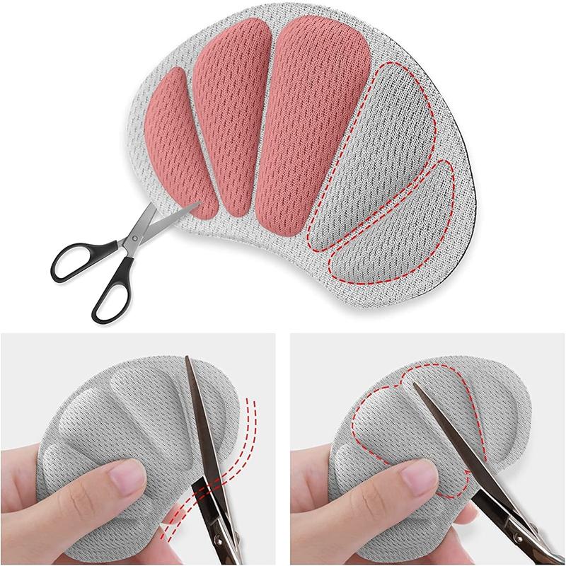 3 Pairs Heel Protectors Sneakers High Heel Stickers Heel Grips Cushion Adjust Size Pain Relief Insole Inserts Foot Care Shoe Pad