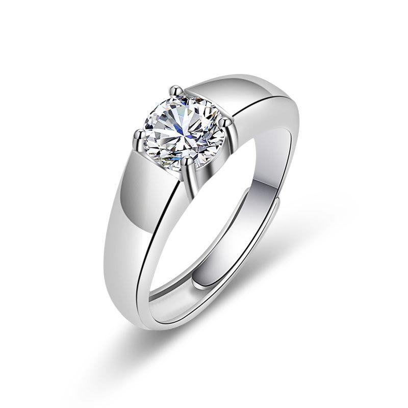 Unique and Personalized Differences with Personalised High-grade Sparkling and Glittering Classic Couple's Ring One Carat Ring Fashion Trends Ring