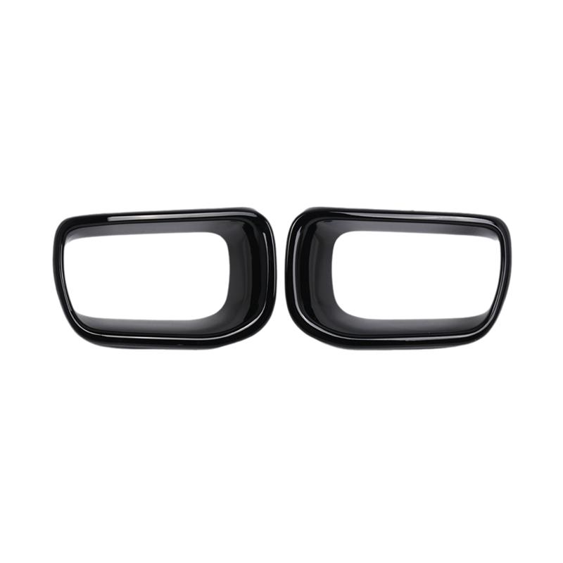 1Pair Front Bumper Air Intake Duct Frame Trim Cover For BMW MINI Cooper S F55/F56/F57 2014- 51117337809 51117337810 чёрный