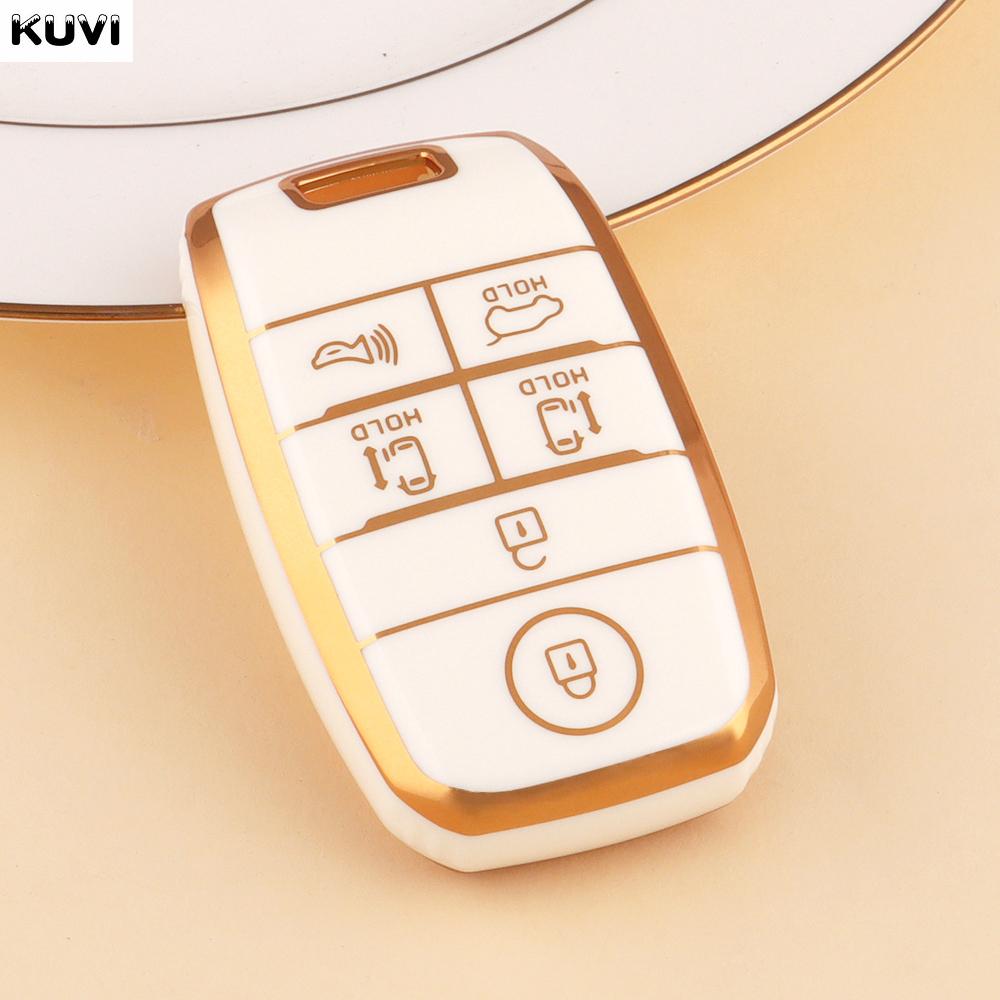 6 Buttons Tpu Car Remote Key Case Cover Fob For Kia New Sedona Grand Carnival Snugly Sorento L580 Kia Doule Carnival Accessories