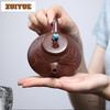 180ml Aesthetic Yixing Purple Clay Teapots Handmade Pot Raw Ore Purple Mud Kettle With Infuser Chinese Zisha Tea Set Supplies