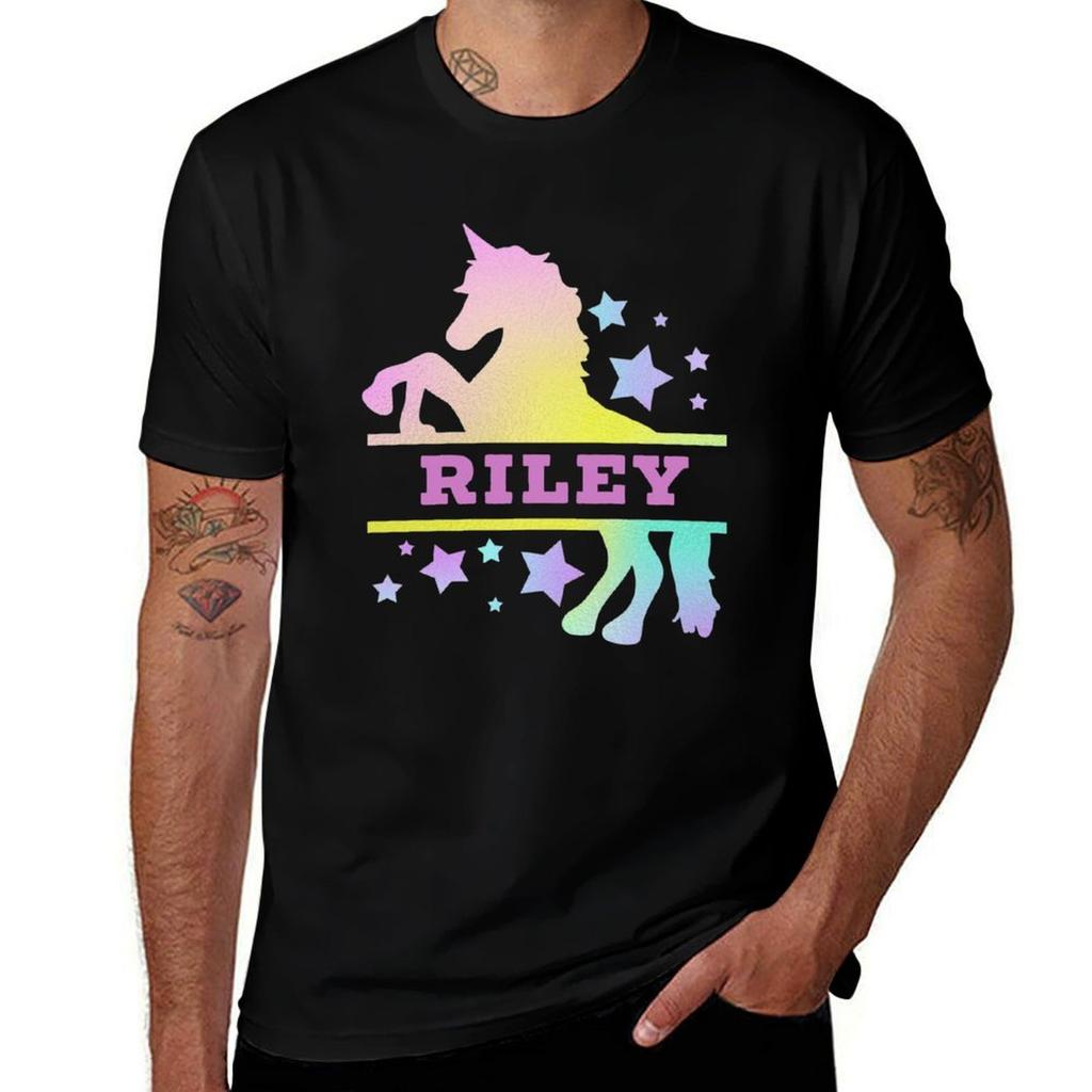 Riley Unicorn Lover Gift Idea Tshirt Casual Loose Daily Wear Tshirt