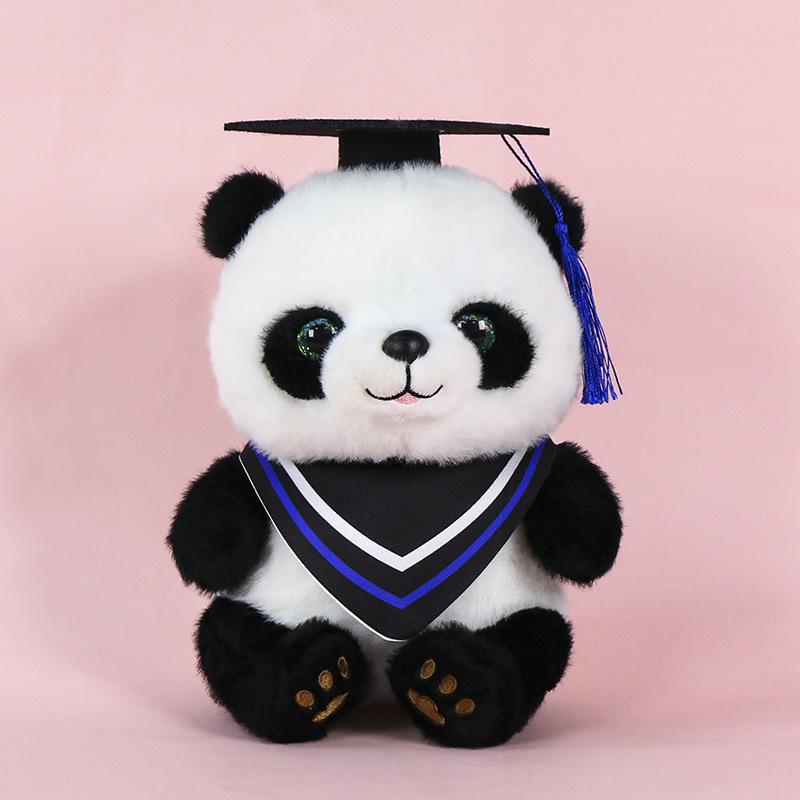 Graduation Panda Plush Toy - Customizable Doctor/Bachelor Uniform Gift