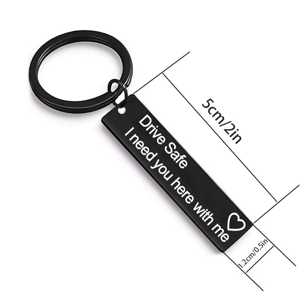 Güvenli Sürüş Yanımda Olmana İhtiyacım Var Anahtarlık Erkek Arkadaş Eş Baba Noel Doğum Günü Sevgililer Günü Hediyeleri İçin