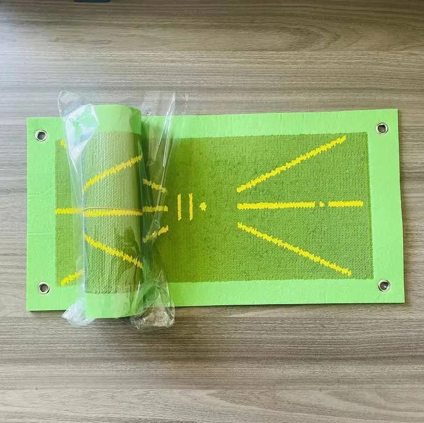 Golf Auxiliary Training Mat for Swing Correction Training Mat Hitting Direction Path Mat Practice Mat Tools Beginner Accessories