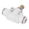 2 Pcs White Air Speed Control Valve Quick Coupling Throttle Connector for Pneumatic Tool