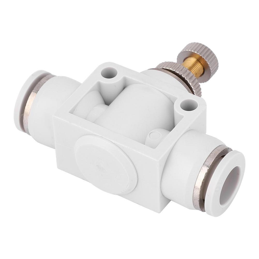 2 Pcs White Air Speed Control Valve Quick Coupling Throttle Connector for Pneumatic Tool