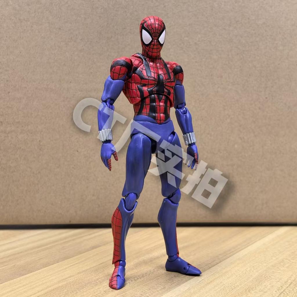 In Stock Ct Toys Spiderman Mafex 143 Ben Reilly Comic Ver The Amazing Spider-Man 001 Anime Action Figure Figurine Toy Model Gift