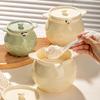 Ceramic Lard and Oil Storage Jar with Lid