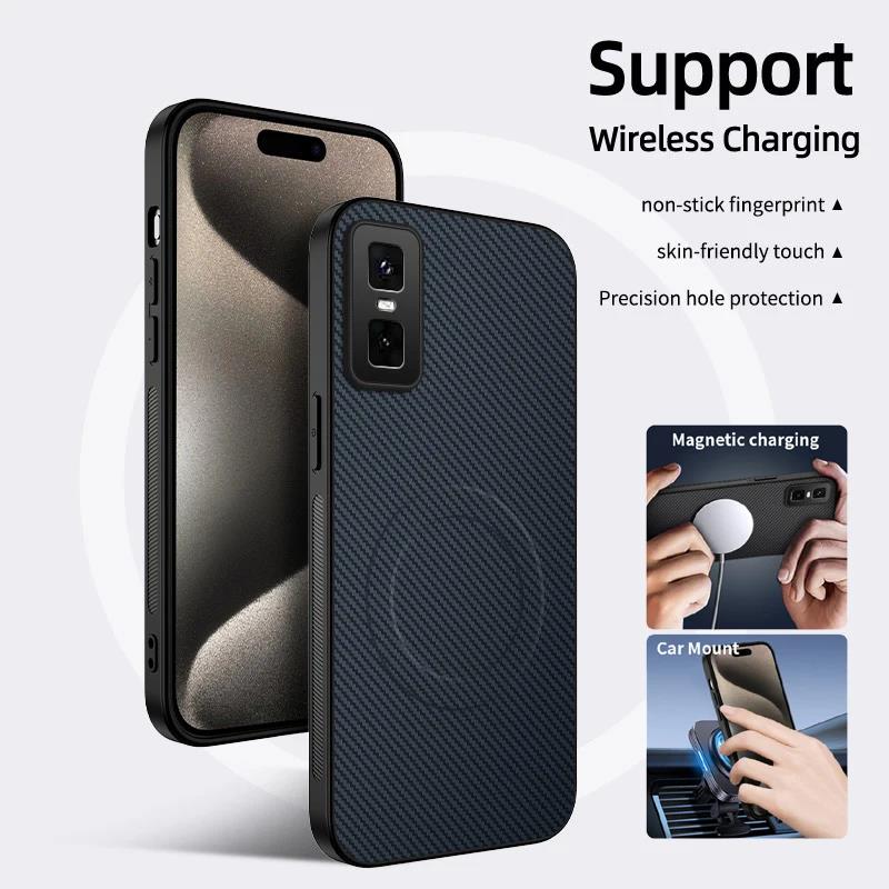 For Infinix GT 20 30 Pro Phone Cover For Infinix Smart 8 9 10 Plus Zero 30 40 Magnetic Wireless Charging Shockproof Soft Case