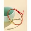 Hand Woven 999 Silver Little Goldfish Ethnic Style Unisex Rope Bracelet