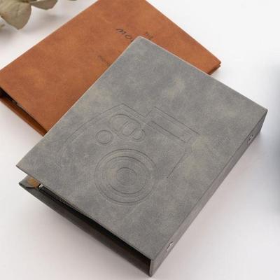 64 Pockets Instant Camera Photo Album PU Leather Cinema Tickets Memorial Booklet for Polaroid/Fujifilm Instax Mini 12/11/EVO