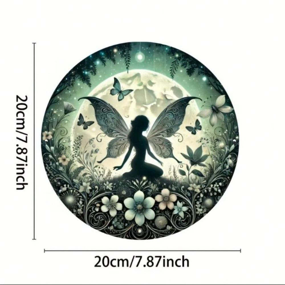 Round Metal Wall Art 20cm Home Decor Office Living Room Iron Painting