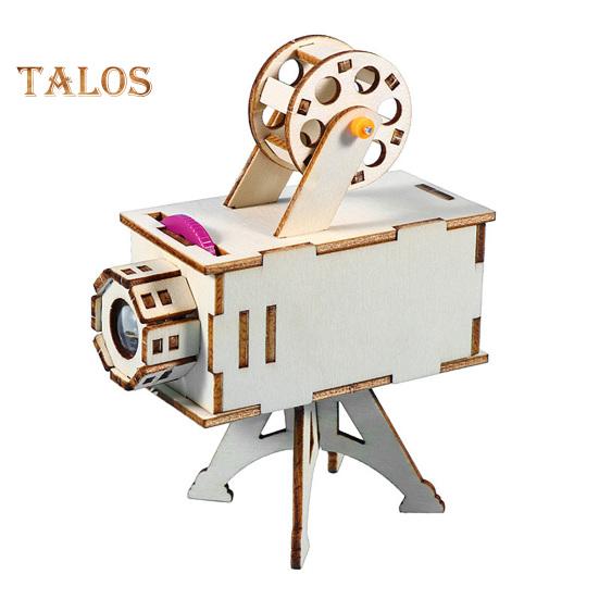 

1 комплект DIY кинопроектор модель комплект ручной работы деревянная головоломка винтажный проектор строительные поделки дети STEM образовательный научный эксперимент игрушка Sets