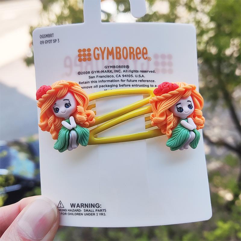 2PCS Dessin Animé Princesse Enfants Élastiques à Cheveux Enfants Chouchous Filles Accessoires Cheveux Mignon Bébé Coiffure