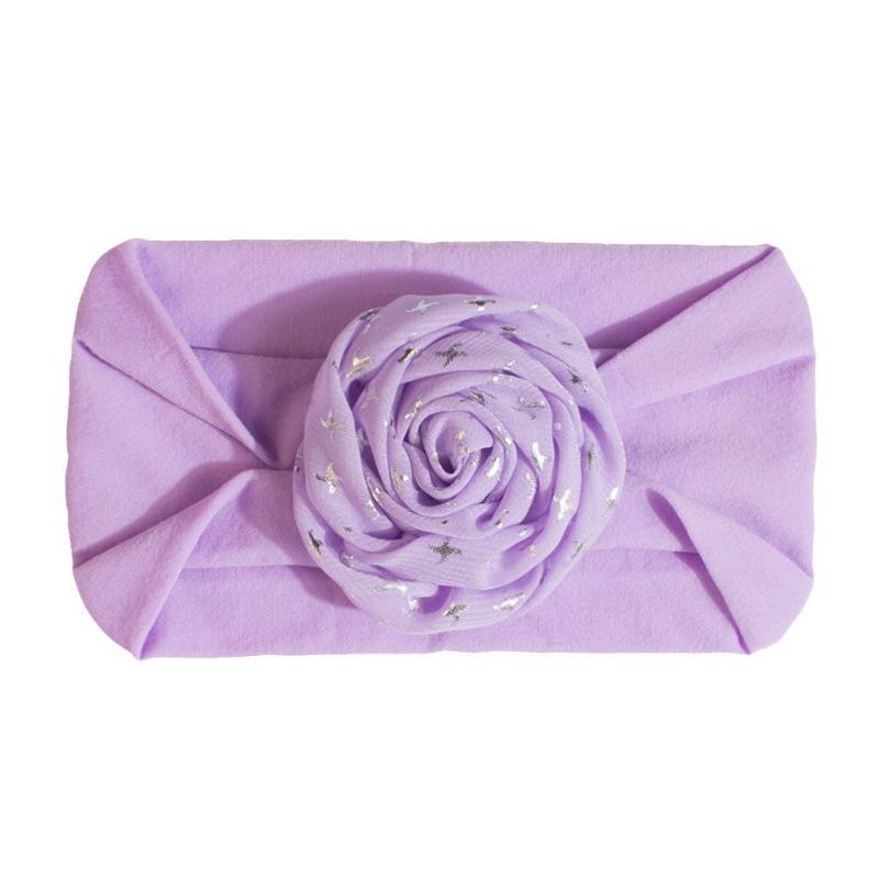 New baby nylon headscarf cute solid color baby fontanelle elastic headband comfortable children's hair accessories