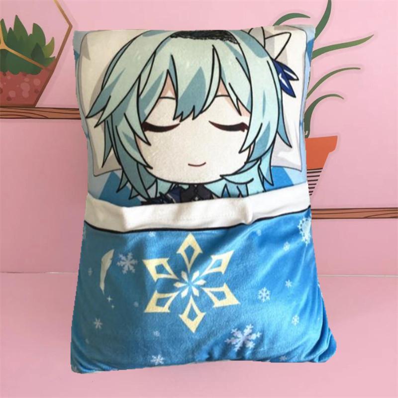 36cm Genshin Impact Quadratisches Kissen Kamisato Ayato Kazuha Shikanoin Heizou Yae Miko Spiel Anime Schlafendes Stofftier Kissen Puppe Spielzeug