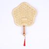 Handmade Straw Fan With Tassels Vintage Asian Style Hand Fan Gifts For Summer Weddings Parties Natural Material
