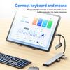 7-port USB 3.0 hub with 4 USB 2.0 and 2 USB-C ports USB-Csplitter distributor for high-speed data transfer and device connection