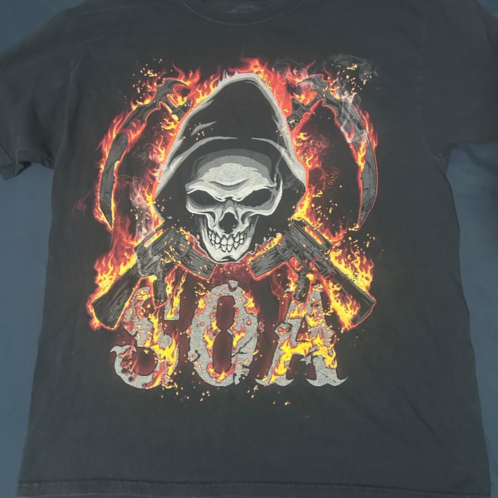 2014 Sons Of Anarchy Y2K Style Black SOA... Unisex T-Shirt M