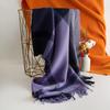 Faux Cashmere Scarf with Plaid Pattern, Thick and Warm, Long Length, Perfect for Autumn and Winter Seasons.