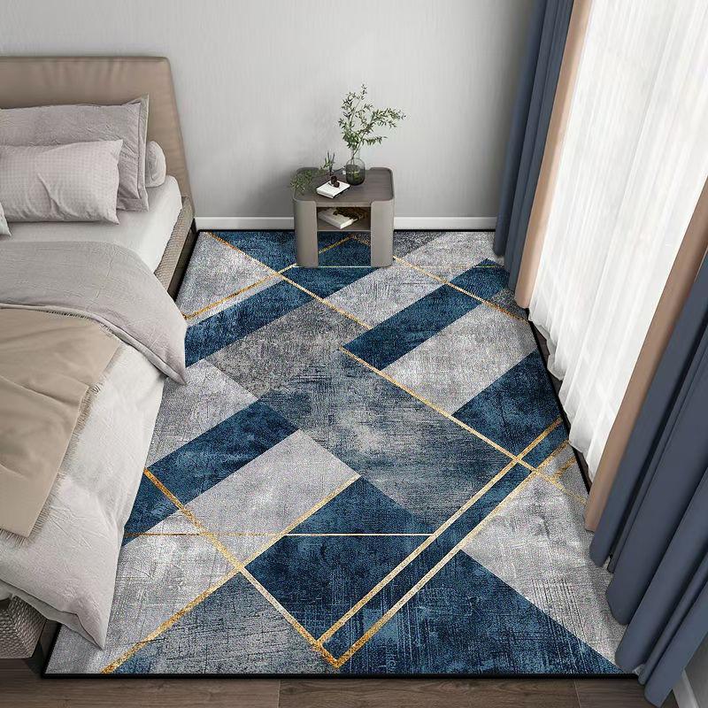 Modern Geometric Carpet Home Decoration Plush Rugs Living Room Big Size Light Luxury for Bedroom Sofa Tables Mat Gaming Room