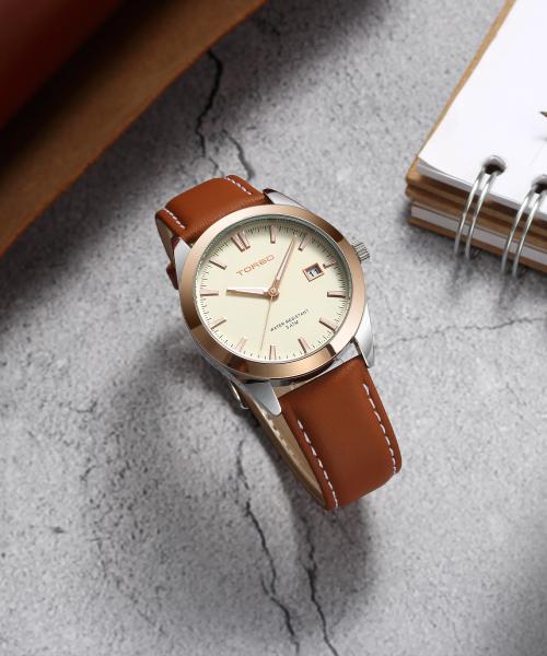 [TORSO] TORSO Midas Calendar Men s Leather Band Watch T105L-RIBR FREE
