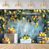 Lemon Pattern Backdrop Birthday Party Decoration Background Mediterranean Scenery Photography Backdrop Banner Supplies Props1709