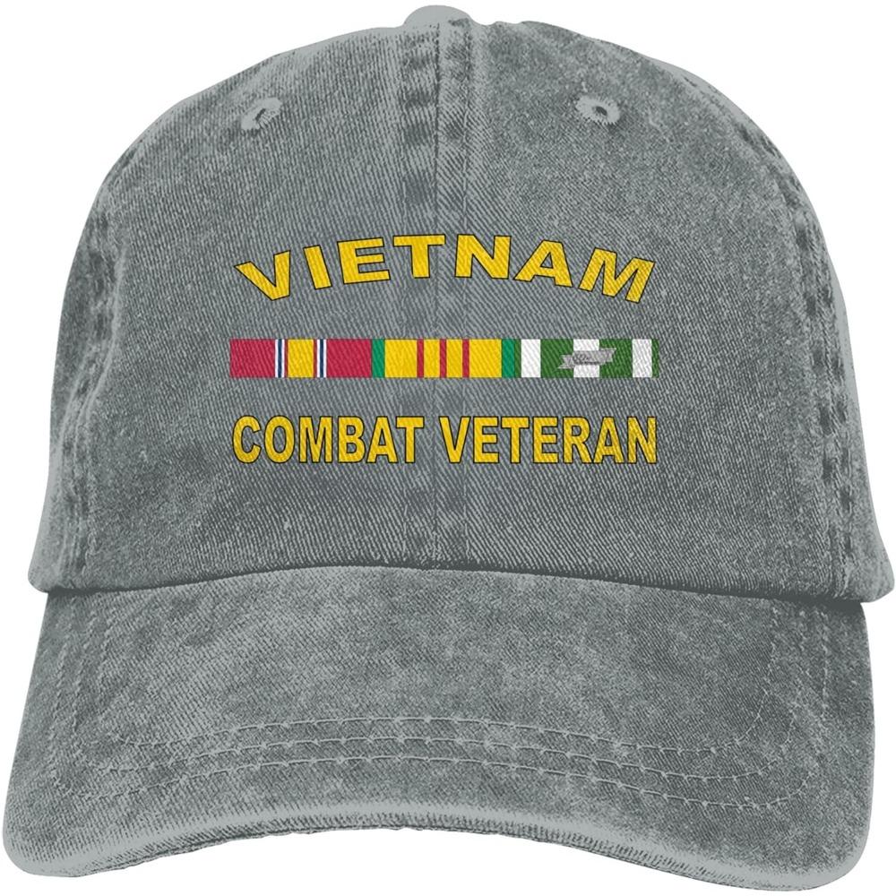Vietnam Combat Veteran Hat Adjustable Cowboy Baseball Cap For Men Women Trucker Cap