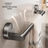 Suction Cup No-Drill Towel Rack - Wall-Mounted Bathroom Organizer with Single/Double Bar