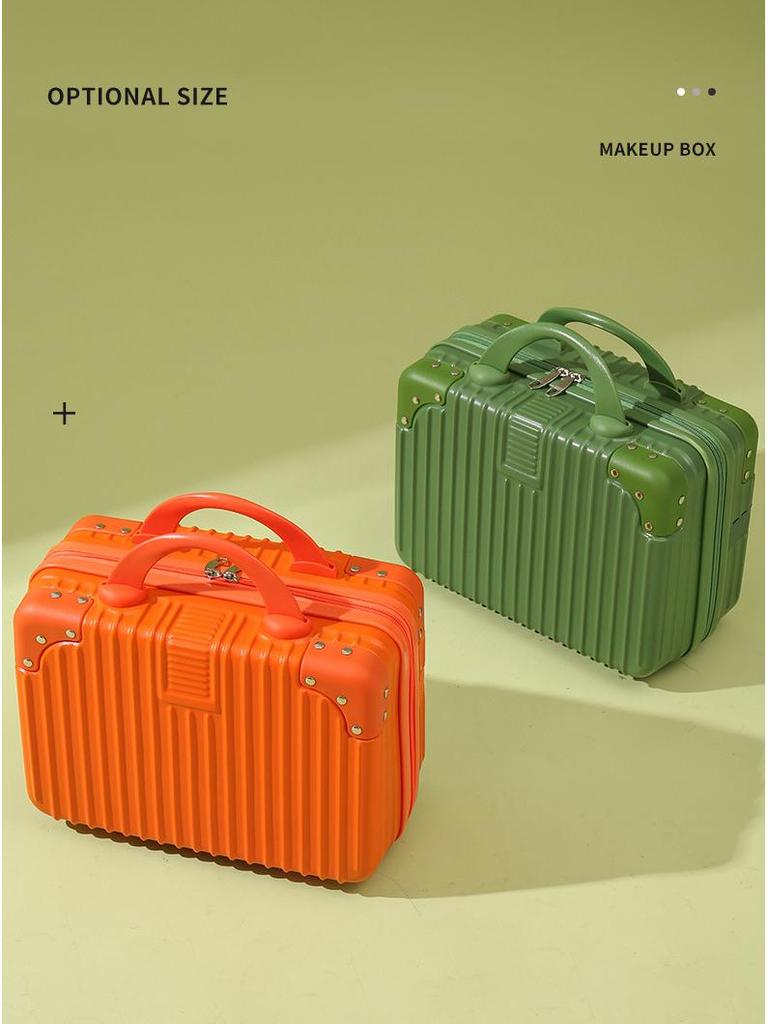 14-Inch Mini Suitcase Makeup Case with Combination Lock