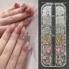 White & Mixed Color Flat Back Rhinestone Nail Art Charms - Irregular Shape, Small Size Nail Polish Accessories