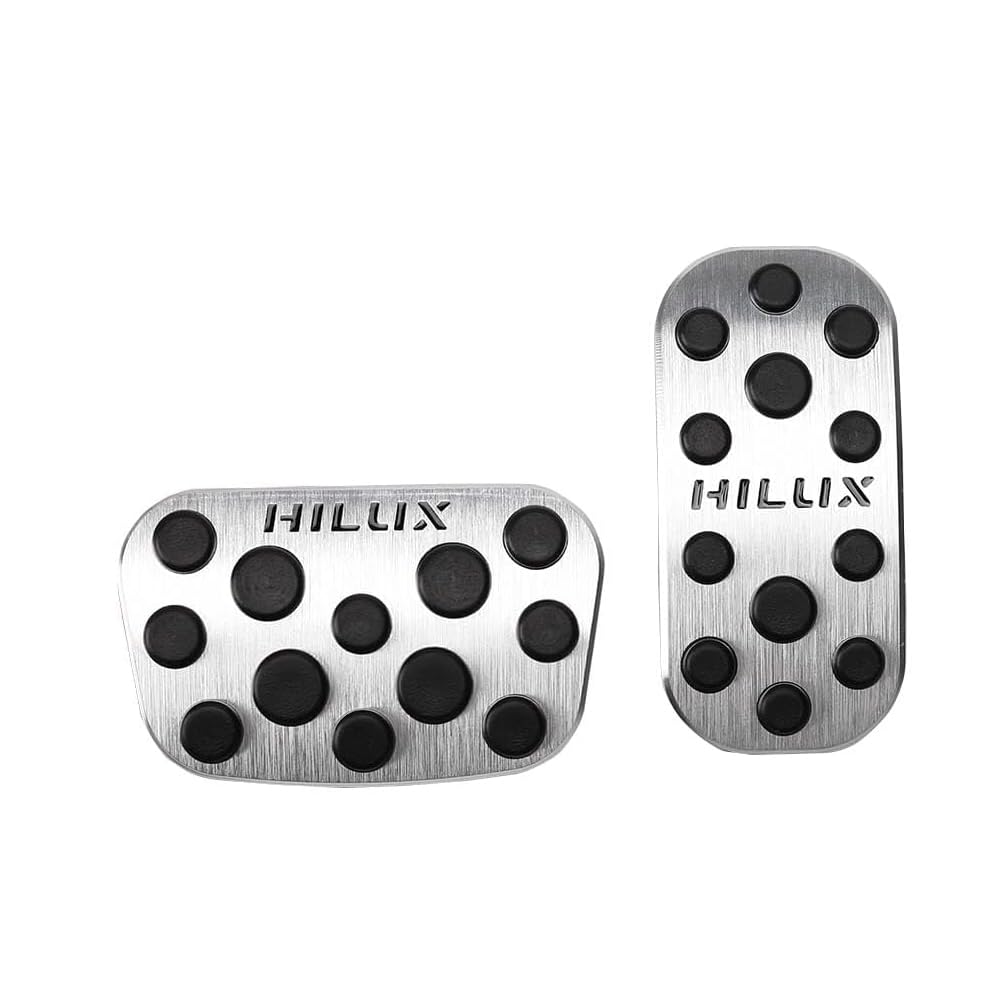 KOKATO Aluminum Pedal Cover for Toyota Hilux GUN125 Series Brake Pedal Custom Easy Interior Customization Set - - Tool-Free Installation, Logo,