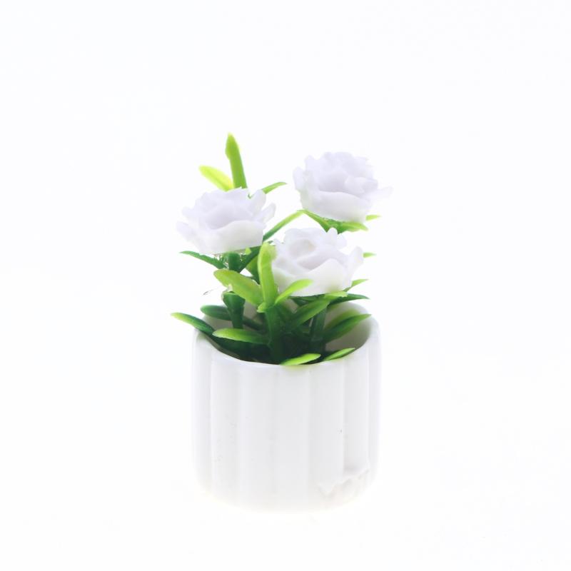 1Pcs Dollhouse Mini Simulation Green Plants Potted Plants Micro Landscape Horticultural Decoration Doll House Accessories