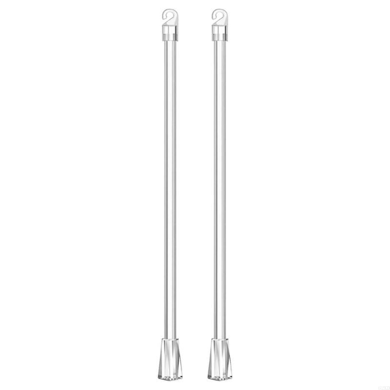 62KD 2/4/6/8/10Pcs Vertical Blinds Replacement Pull Rods with Hook and Handle for Door Window Curtain Shade Tilt Wand