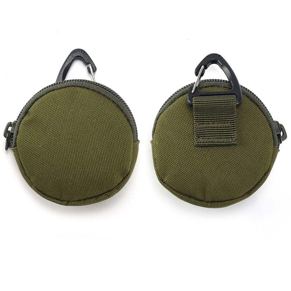 

Hook Wallet Travel Round shape Earphone bag Money Pack Men Wallet Mini Coin Purse Key Card Holder чорний