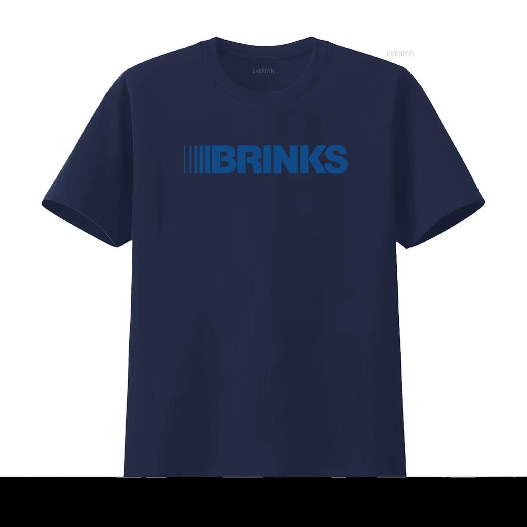 Brinks Truck Logo T Shirt Stylish And Trendy For Unisexs Fashion Vintage Washed Designer Clothes Top For Everyday Wear Soft