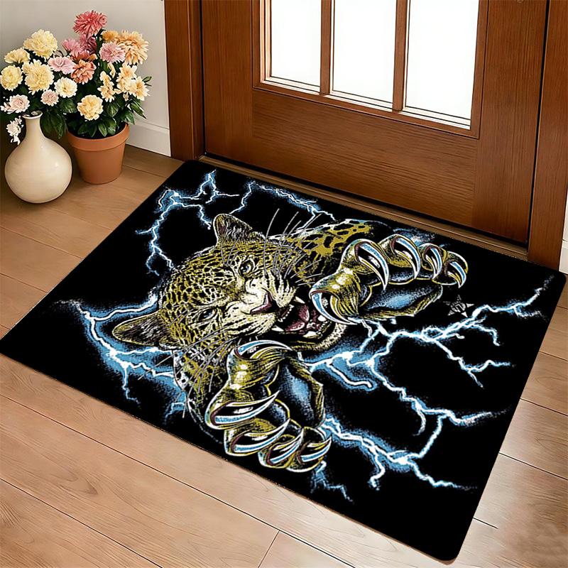 Thunder Leopard Living Room Nonslip Area Rug Soft Carpet For Bedroom Game Playroom Sofa Office Home Decor Doormat Christmas Gift C926820