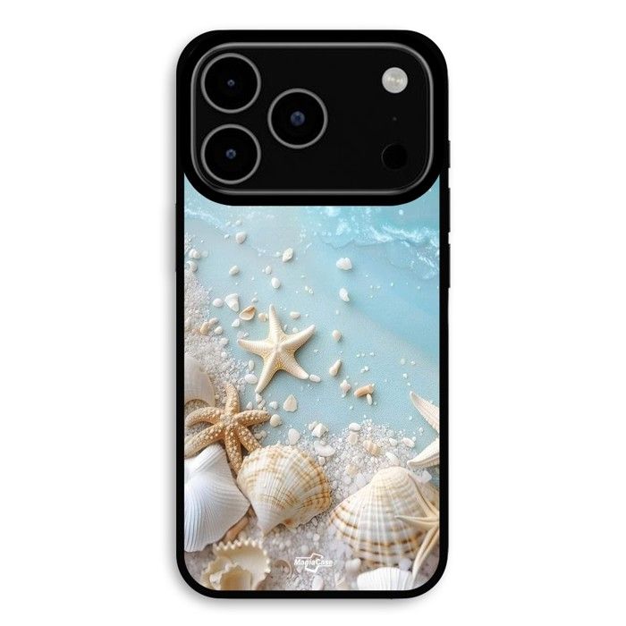 Hülle Für iPhone 18 Pro Max Muscheln Meer Maniacase schwarz