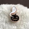 Dark Unique Cartoon Pumpkin Ghost Brooch Stylish Metal Pin For Halloween Celebration 2023