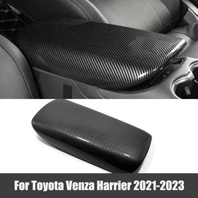 Moldura Decorativa da Tampa da Caixa do Apoio de Braço Central Adesivo de Acabamento Para Toyota Venza Harrier -2023 ABS Estilo de Carro