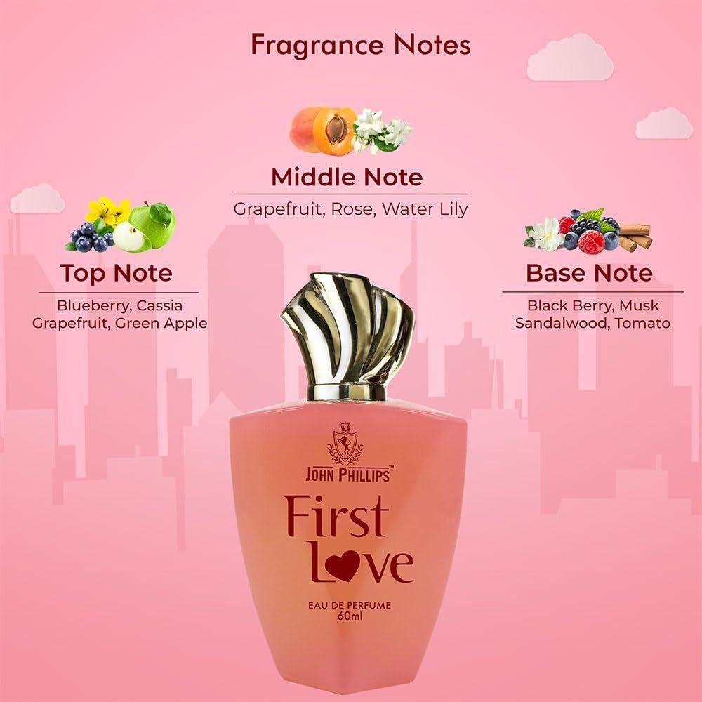 John Phillips™ First Love Occasional Outing Eau De French Perfume For Women - 60 ml