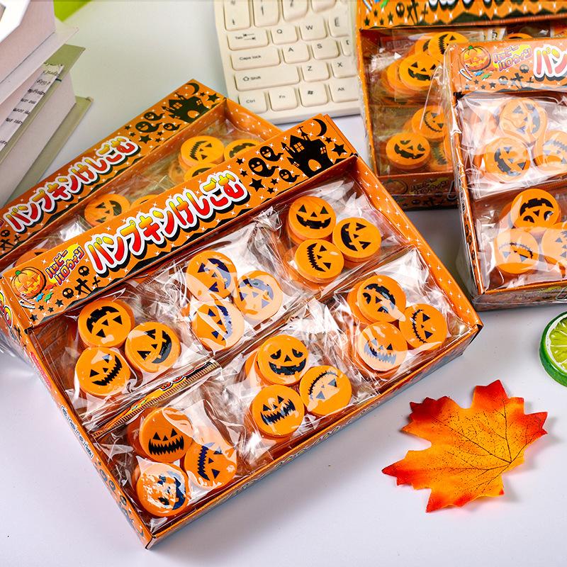 120Pcs Pumpkin Eraser Pencil Erasers for Kids Birthday Assorted Novelty Small Cute Party Halloween Carnival