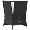 Vidaxl Corner Sofa Module With Cushions, Black, Poly Rattan