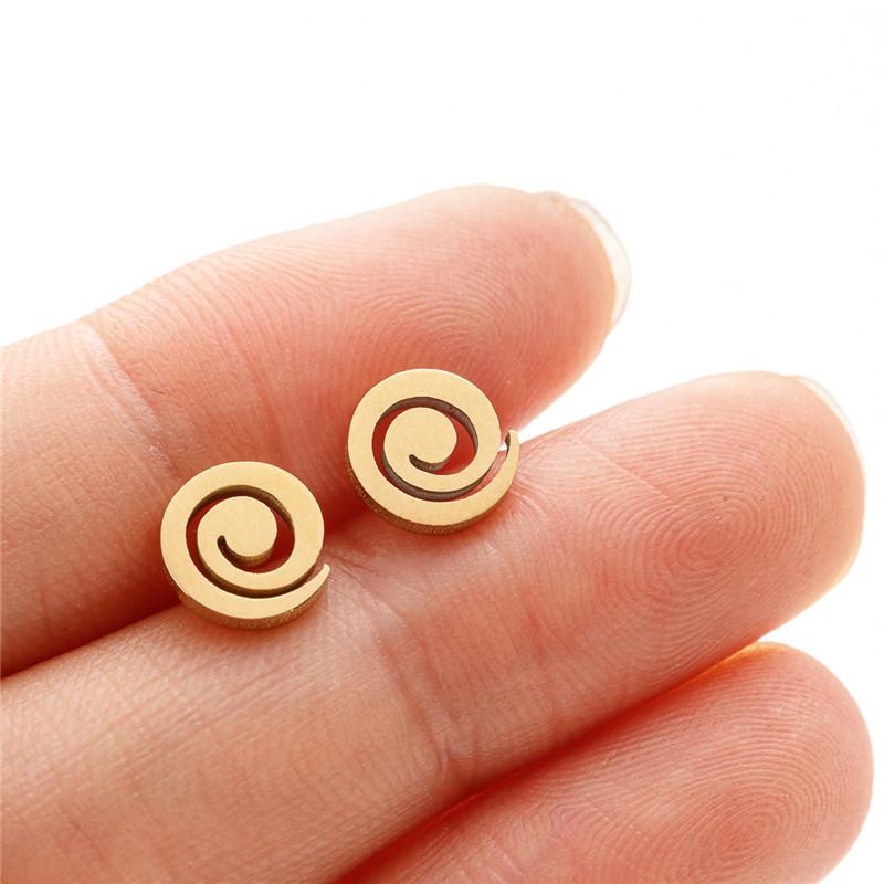 Simple T Bar Stud Earrings for Women Small Animal Ear Studs Punk Dove Leaf Dragonfly Spider Earings Fashion Jewelry Pendientes