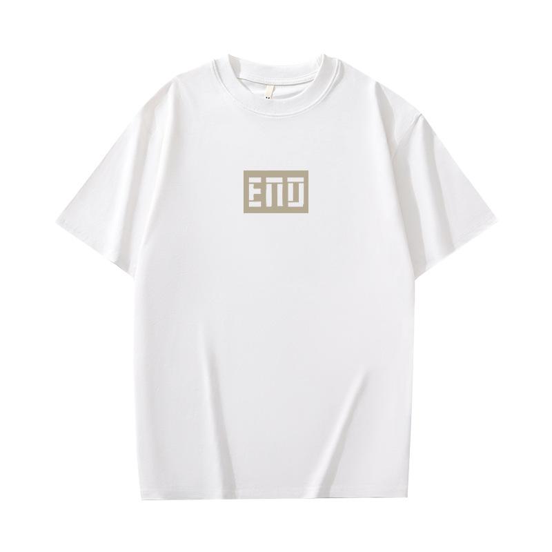 Minimalistická sportovní trička s potiskem, pánské bavlněné letní topy s krátkým rukávem