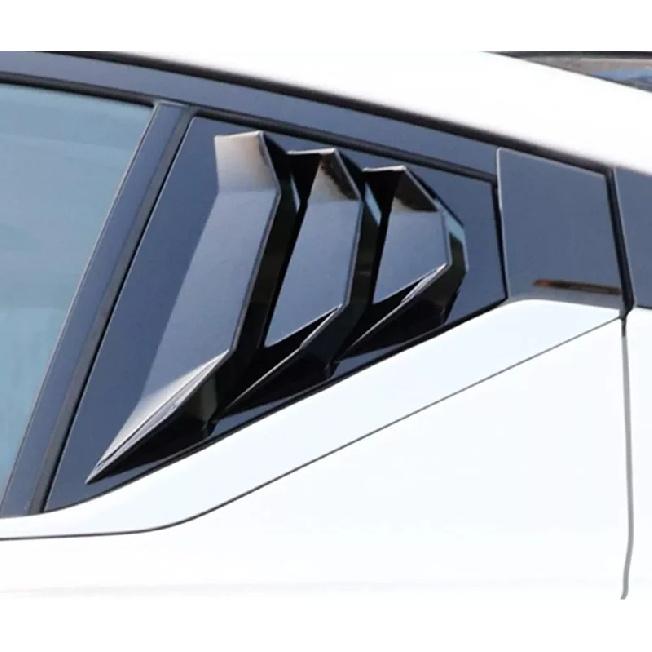 For Nissan Altima    Car Rear Louver Window Side Shutter Cover Trim Sticker Vent Scoop ABS Carbon Fiber Accessories